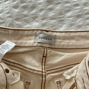 PacSun Off-White Denim Pants